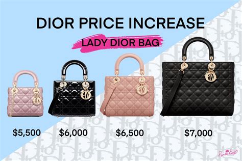 lady dior sale|christian dior bag price list.